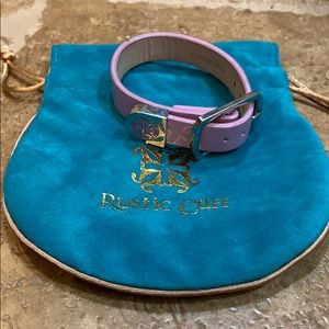Purple rustic cuff